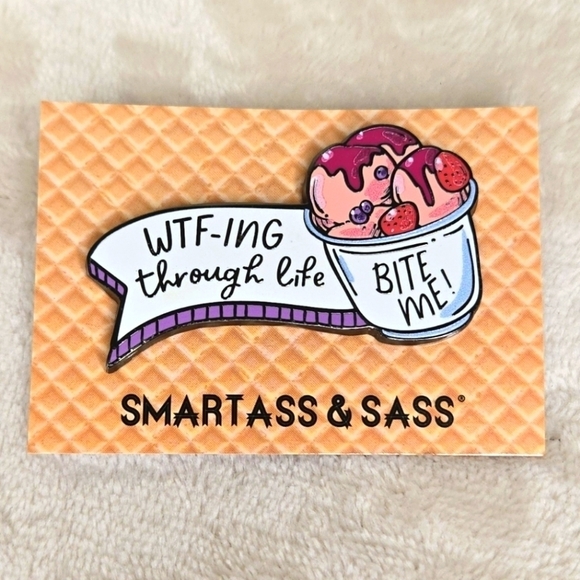 WTF-ing Through Life - Bite Me! Pin - Picture 1 of 5